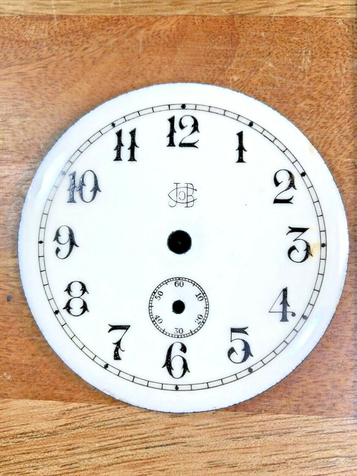 Porcelain Clock Dial Pan  (2.60 Inch Or 66.18mm Dia) - Vintage Clock Part KD3404