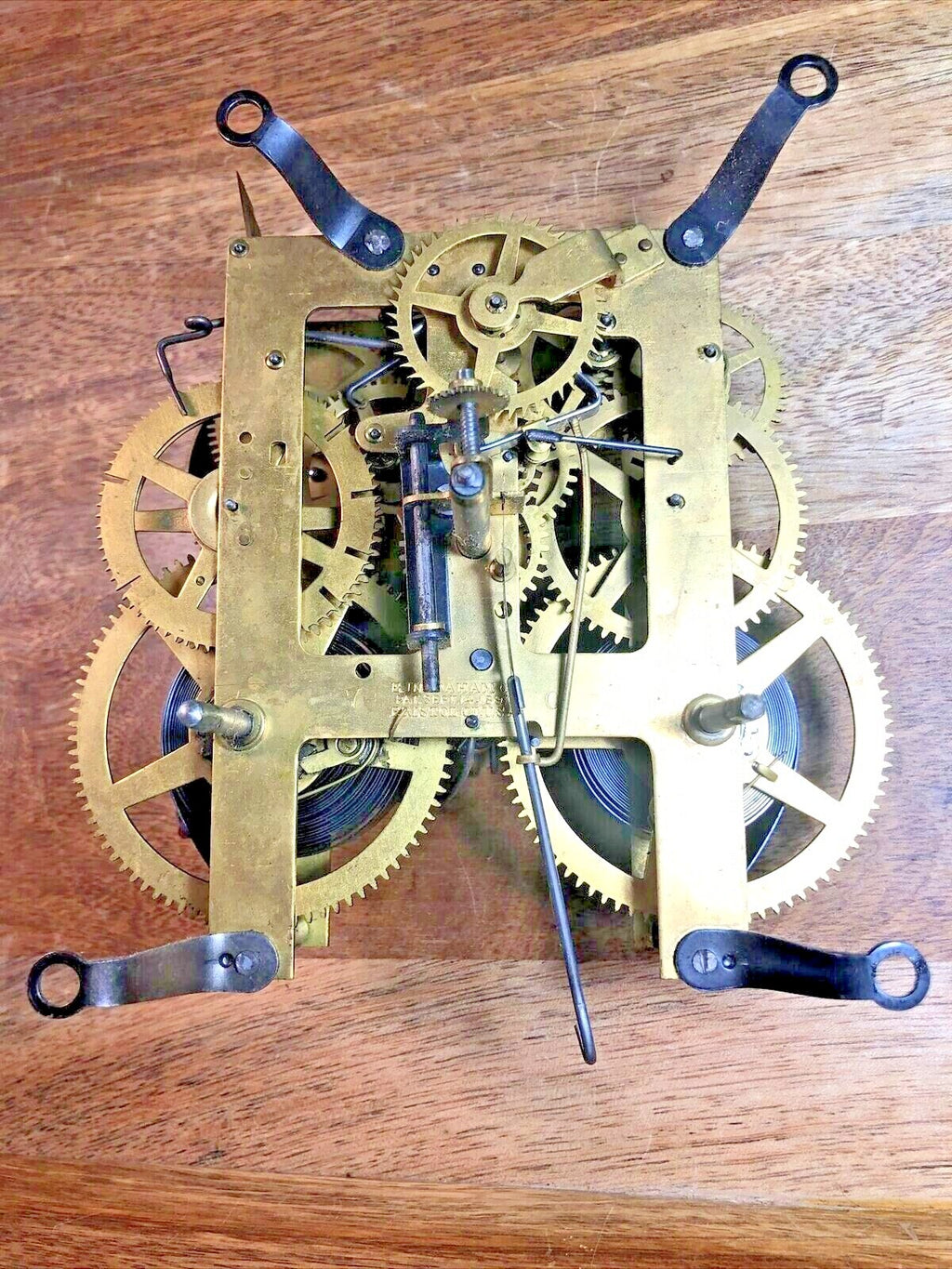 Old Ingraham (Stamped 7 01) Clock Strike Side 2nd Wheel (See Pics To ID) (K7259)