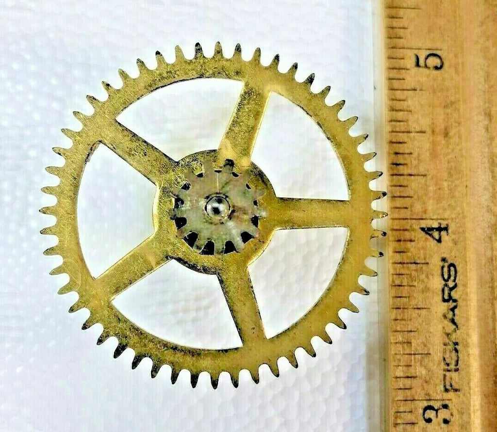 Made In Japan Clock Movement Strike Side 2nd Wheel (See Pics to ID Mvmt) (K6382)