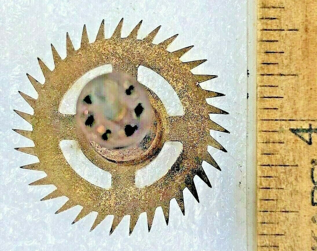Unknown Clock Mvmt Escape Wheel (52.45mm Long, 1.65mm Pivot, 31mm Dia.)  (K6576)