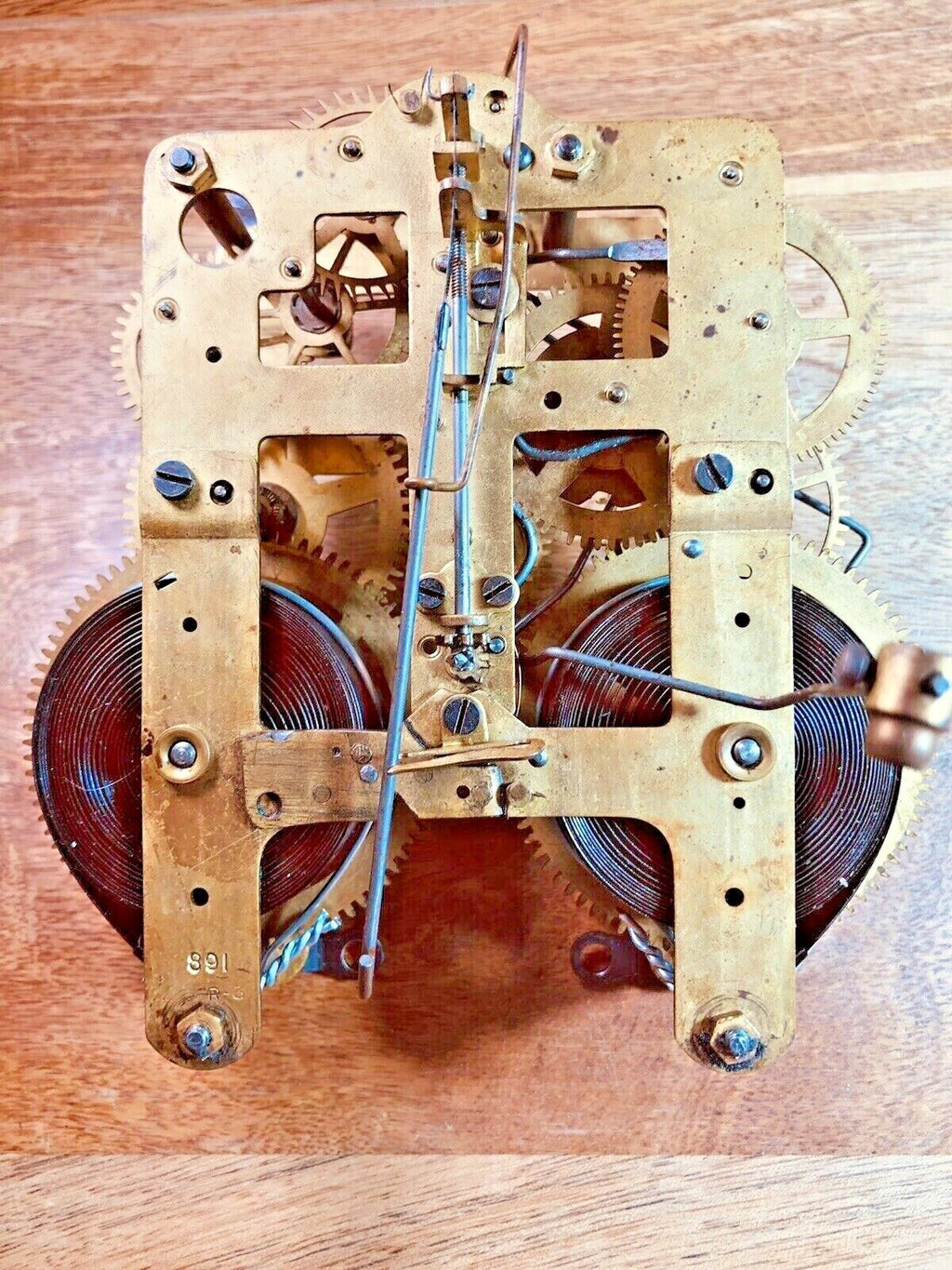 Seth Thomas 89I Clock Movement Lower Back Plate (Pivots Are Good) (K7727)