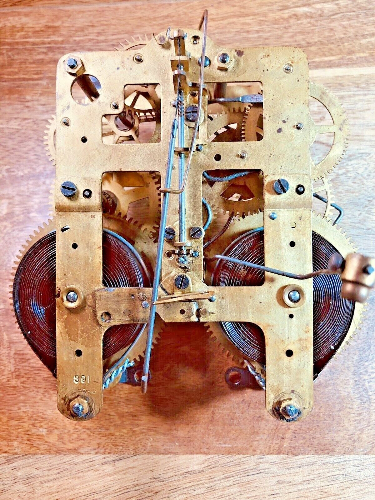 Seth Thomas 89I Clock Movement Lower Back Plate (Pivots Are Good) (K7727)