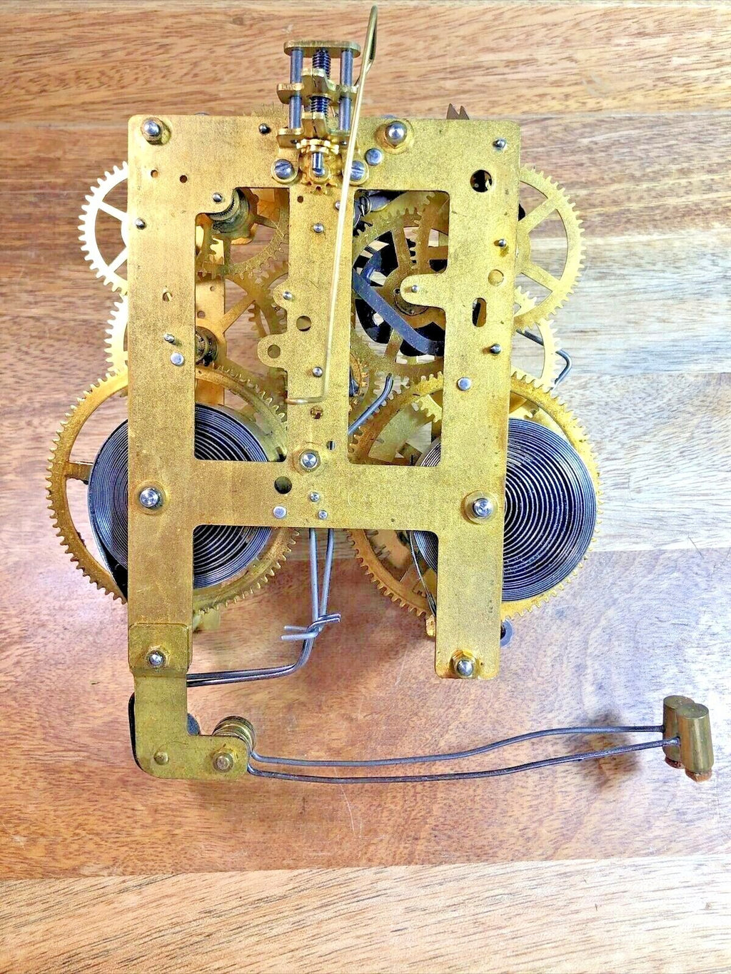 Sessions Bim Bam Clock Pendulum Rod and Spring (See Pics to ID Mvmt) (K7234)