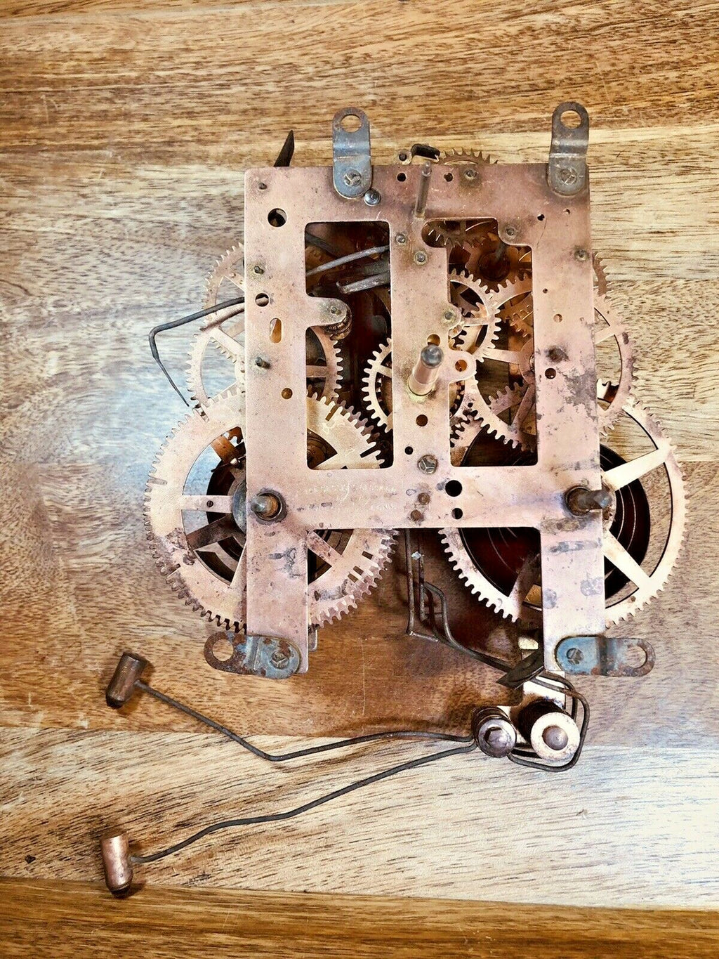 Old Sessions Clock Movement Count Wheel Lever (See Pics To ID Mvmt)   (K6569)