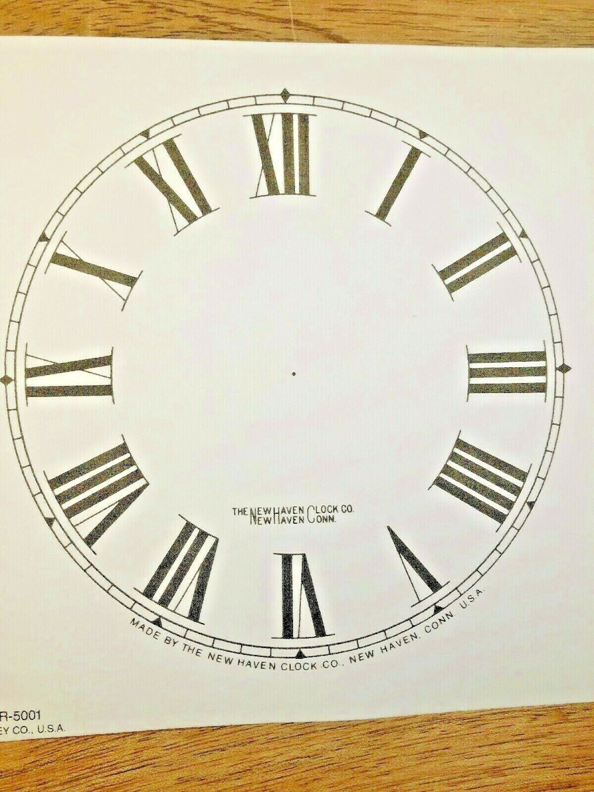 5" New Haven Clock Paper Dial, Roman Numeral             (Lot 181)