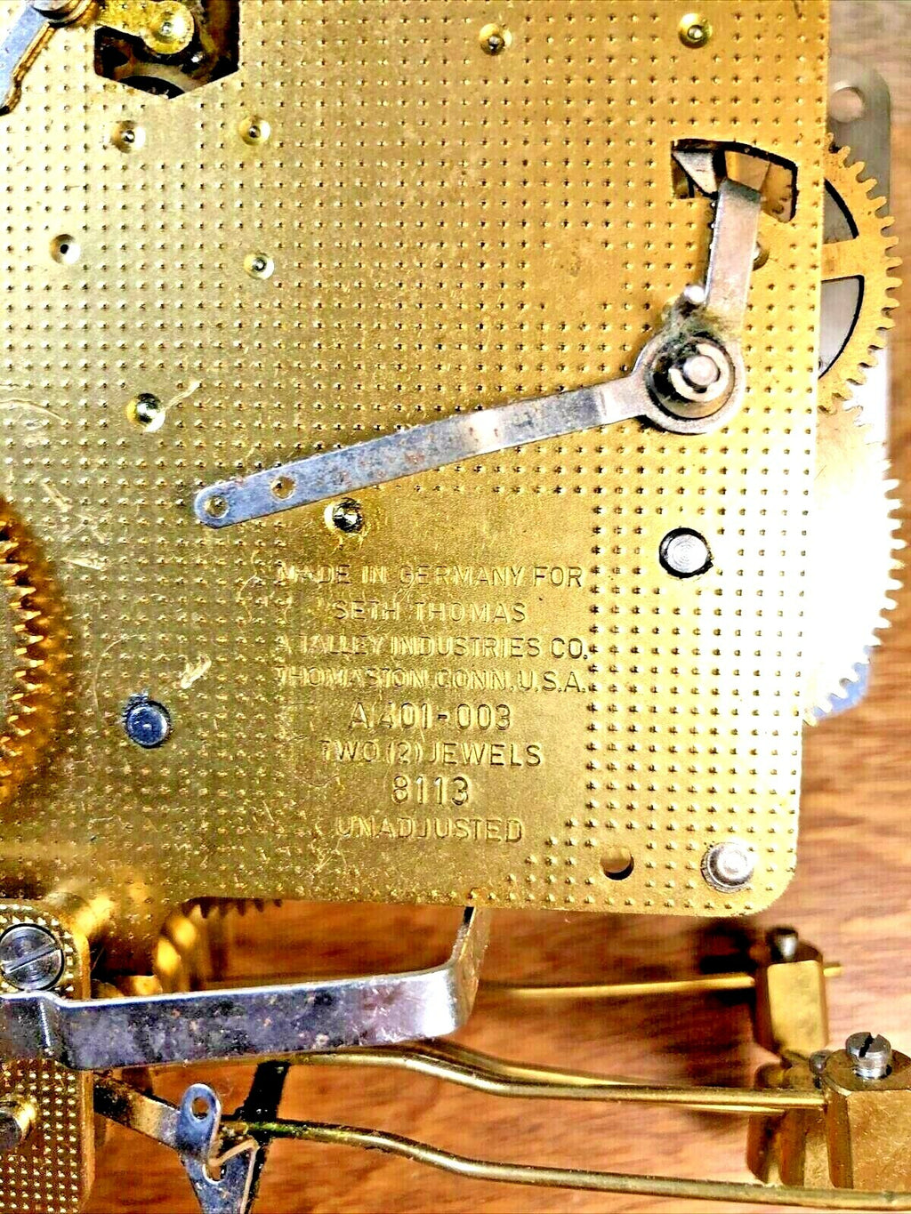 Seth Thomas A401-003 Clock Movement Ratchet Wheel Assembly    (K5812)