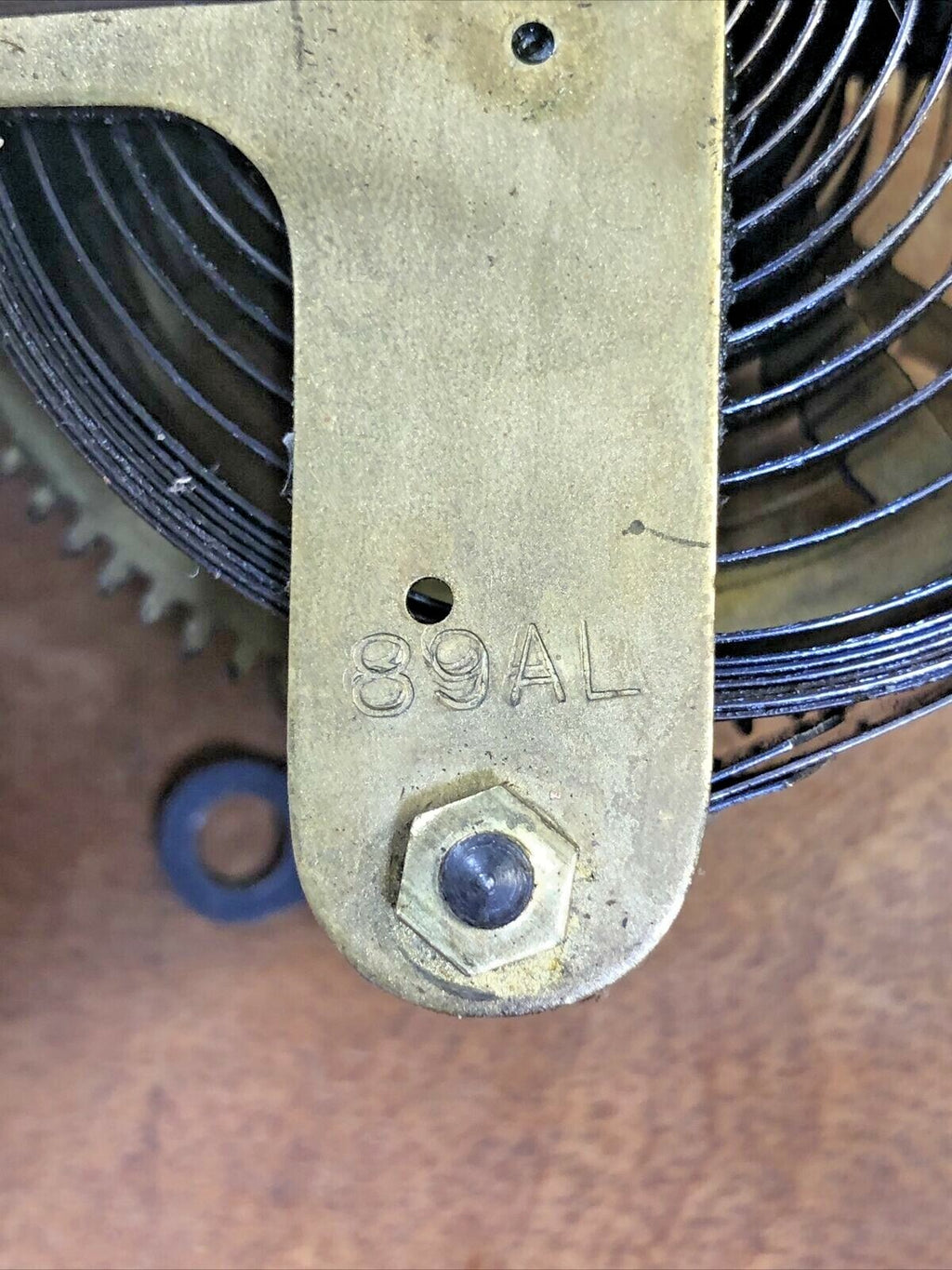 Seth Thomas 89AL Clock Movement Nut (See Pics To ID Movement)( K7116)