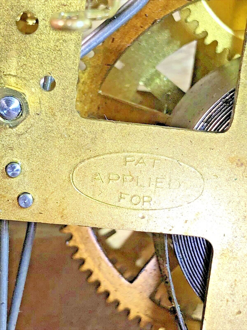 Sessions Bim Bam Clock Pendulum Rod and Spring (See Pics to ID Mvmt) (K7234)