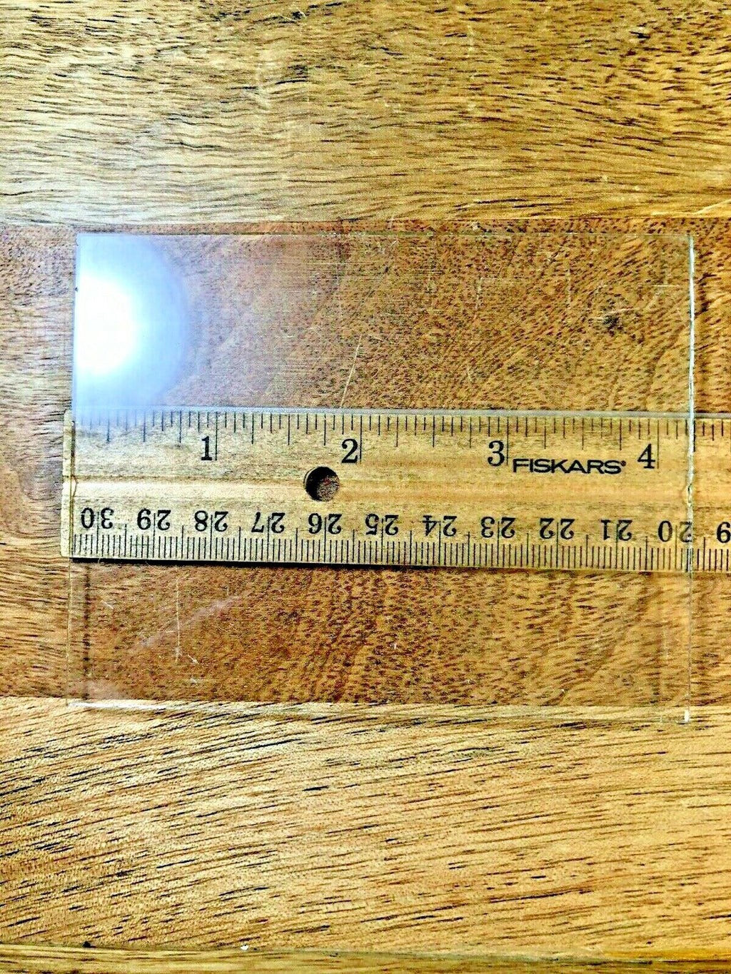 4 1/4 Inch X 3 1/4 Inch Flat Clock Glass  (K5801)