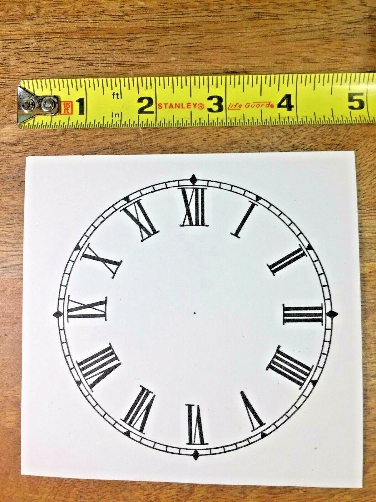 4 INCH PAPER CLOCK DIAL ROMAN NUMERAL (PAPER DIAL LOT 160)
