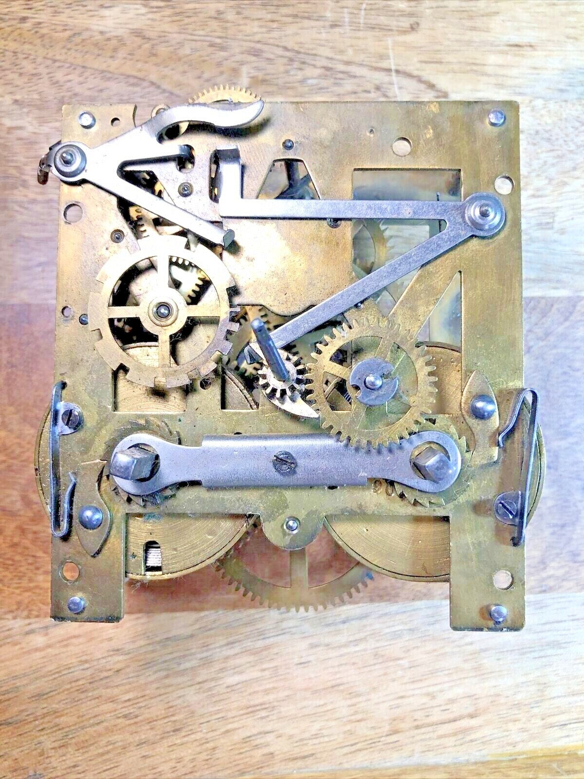 Mauthe Clock Movement (Stamped 45/100) Back Plate (Pivots Look Good) (K7390)