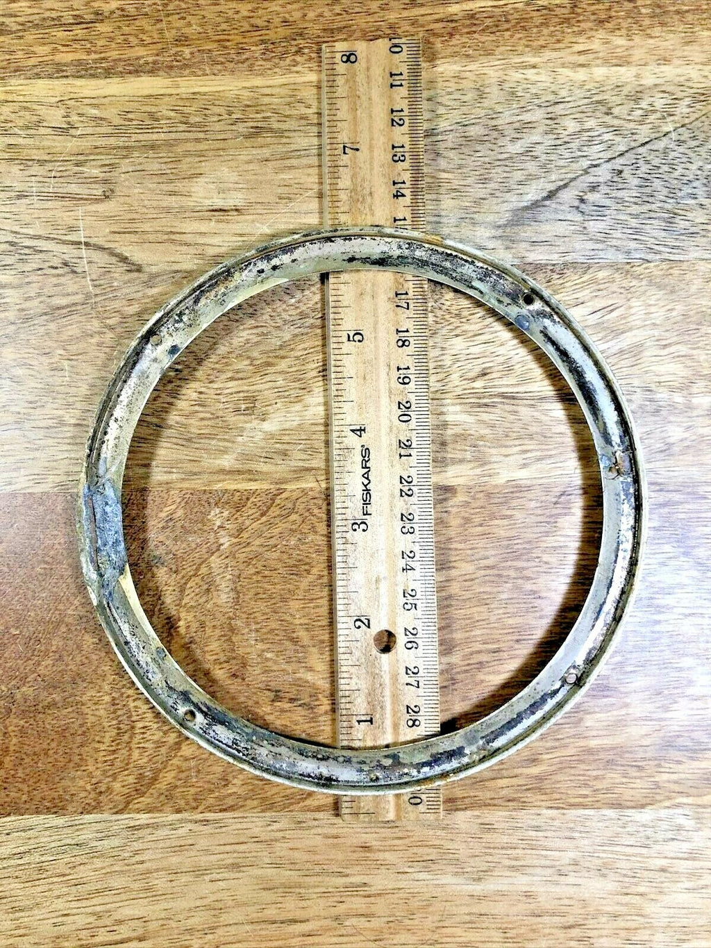 Old Clock Dial Pan Trim Ring 5.81 Inch or 147.59mm Diameter (K5378)