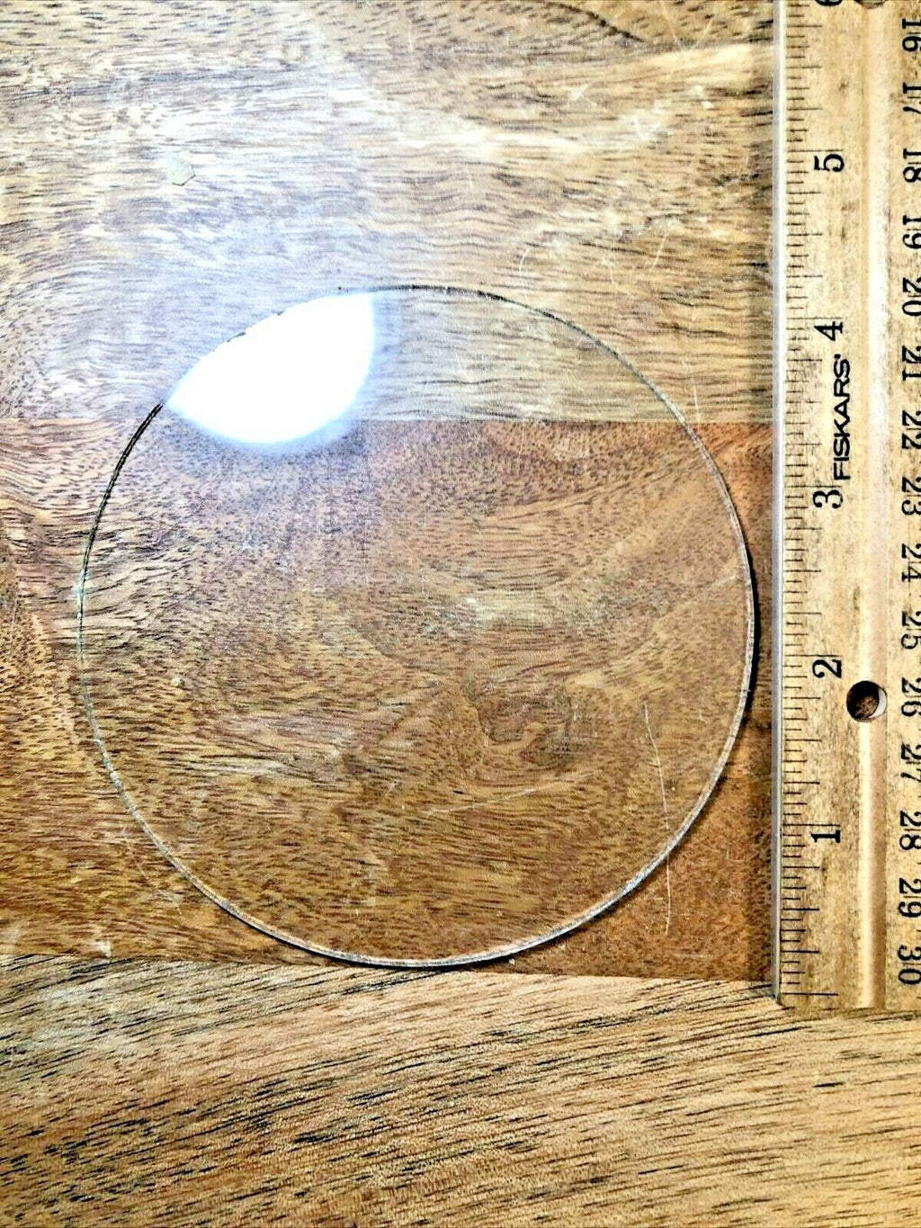 4.14 Inch or 105.28mm Diameter Flat Clock Glass  (K5942)