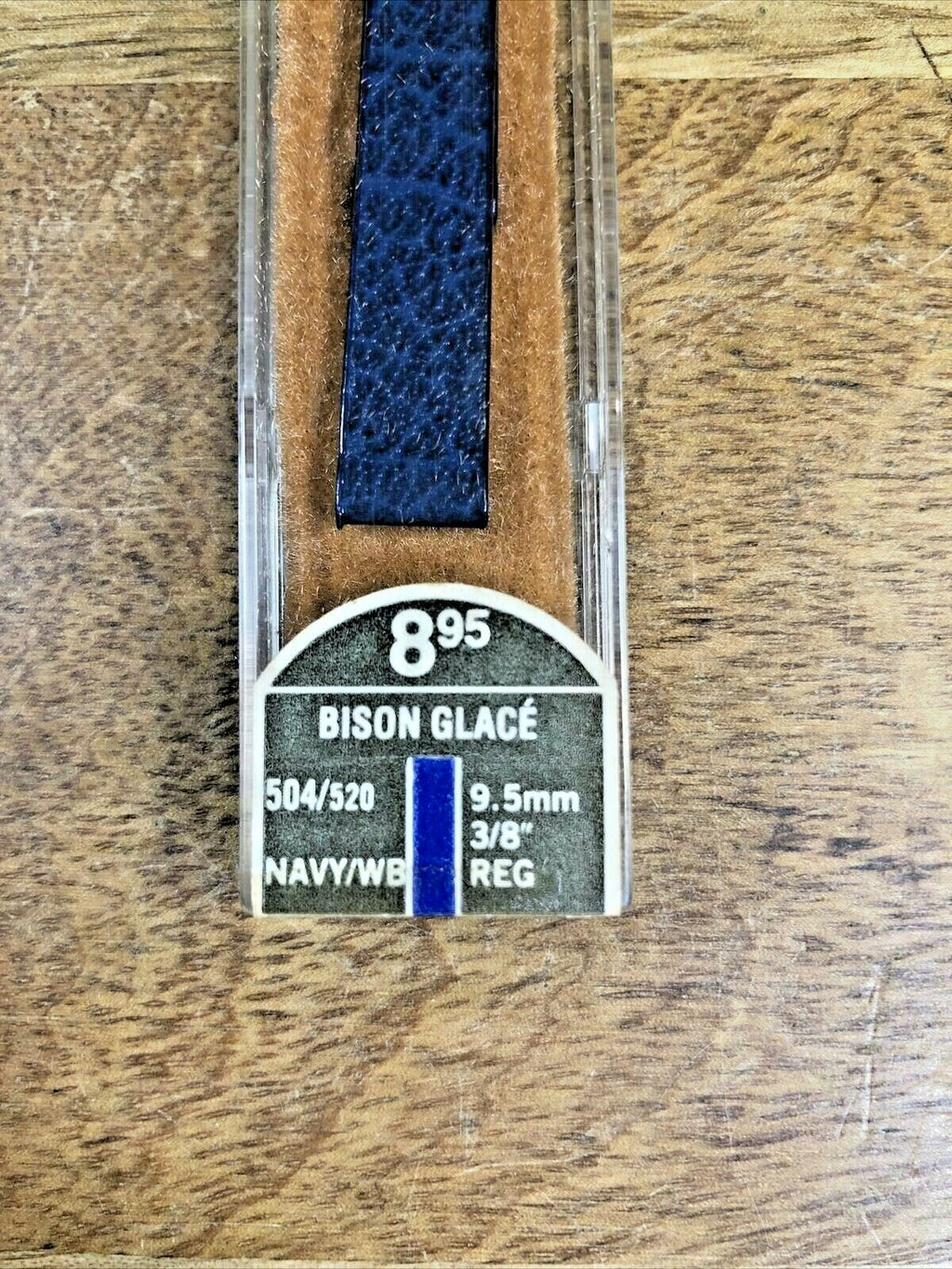 Vintage Speidel (NIB) Blue & Silver Watch Band Calf Leather (Bison Glace) K6247
