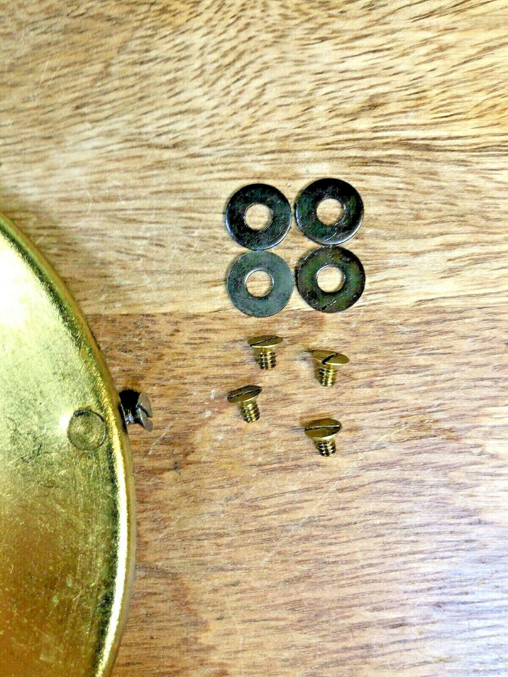 Old Clock Dial Pan Mounting Plate 4.47 Inch Or 113.76mm Outer Diameter (K6087)