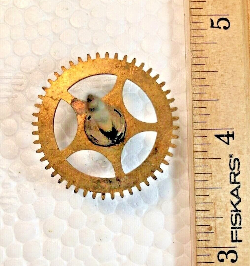 Gilbert Clock Movement (Stamped 1904) Time Side 4th Wheel (See Pics)(K7353)