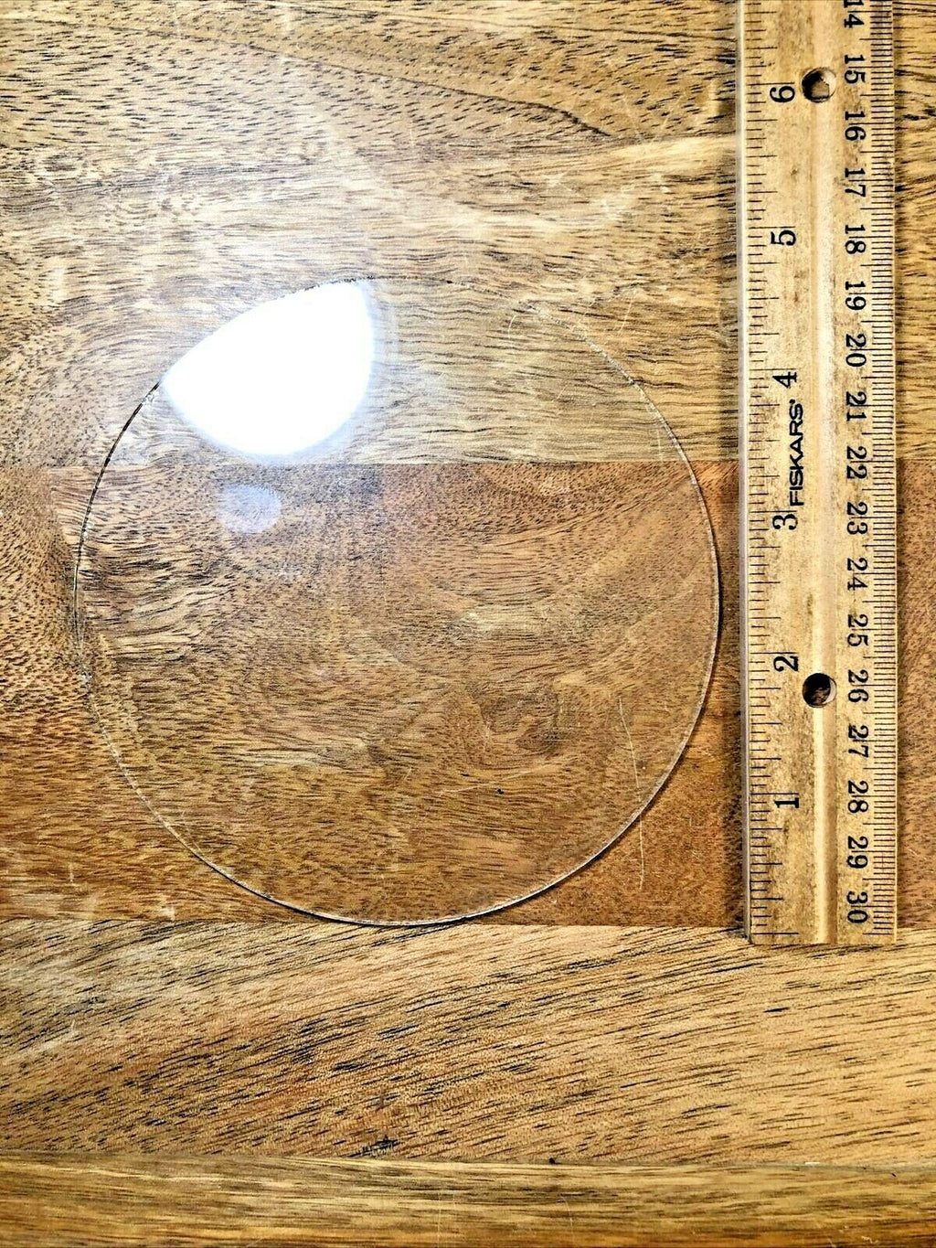 4.71 Inch or 119.66mm Diameter Flat Clock Glass     (K5939)