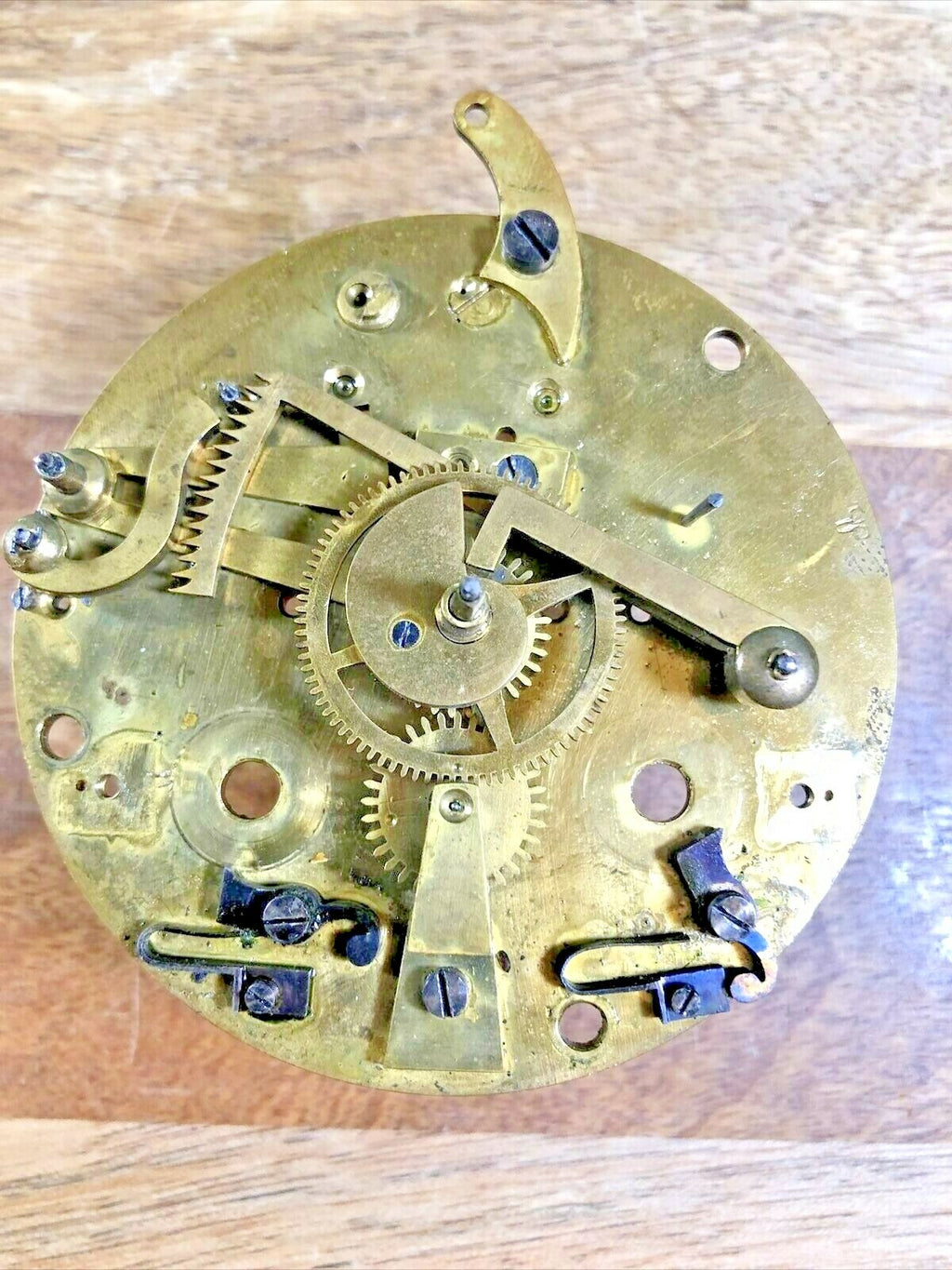 Japy Freres & Co Clock Click Wheel Cover Assembly (See Pics for Ref) (K5704)