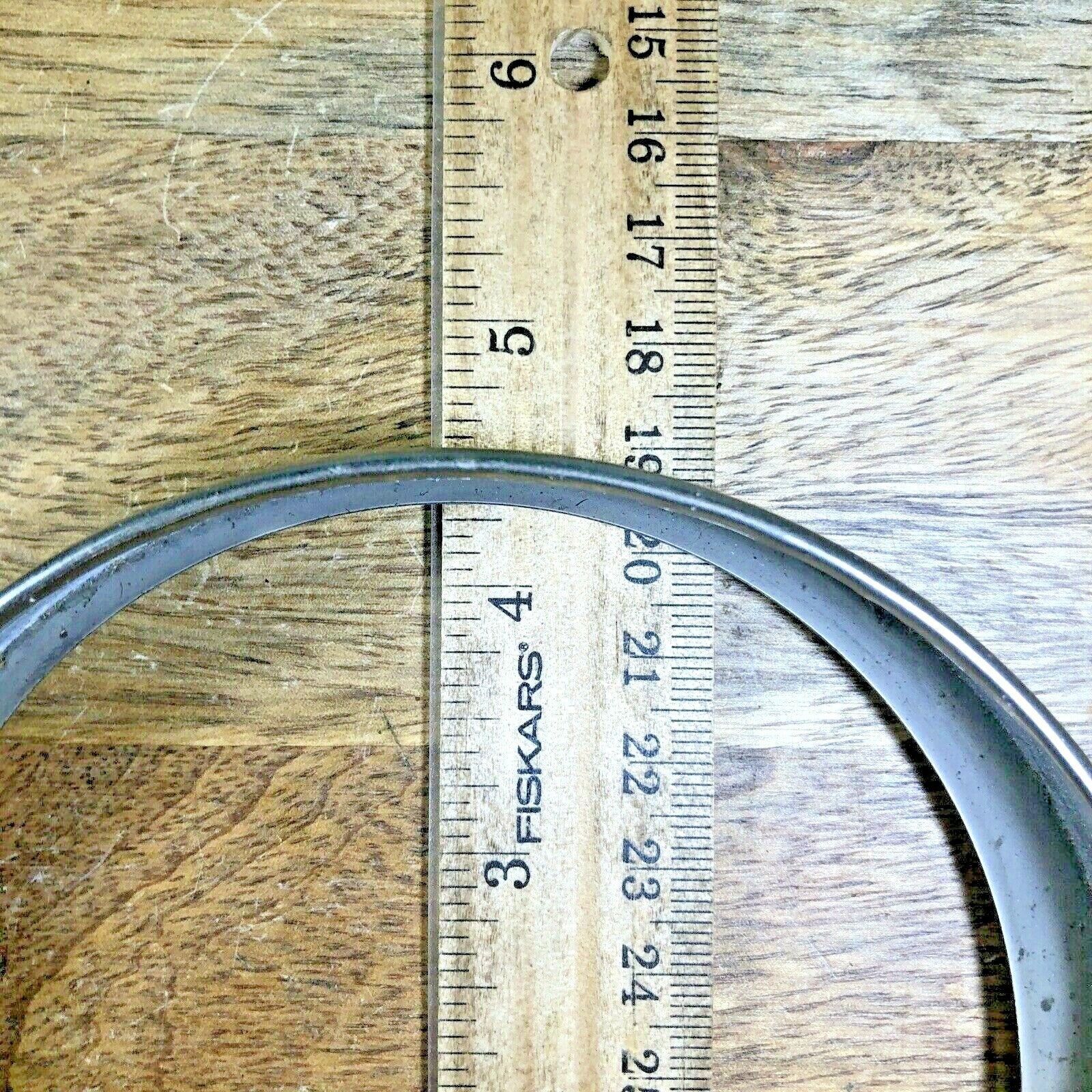 Vintage Oval Clock Dial Trim Ring, Chrome  (K1988)