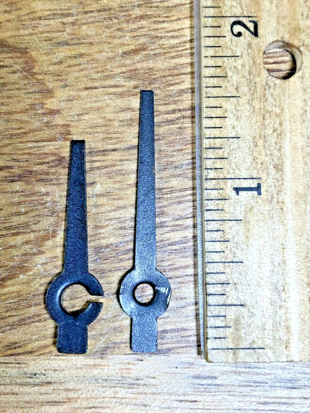 Vintage Black Clock Hands, 1 1/2" Minute Hand (K2085)