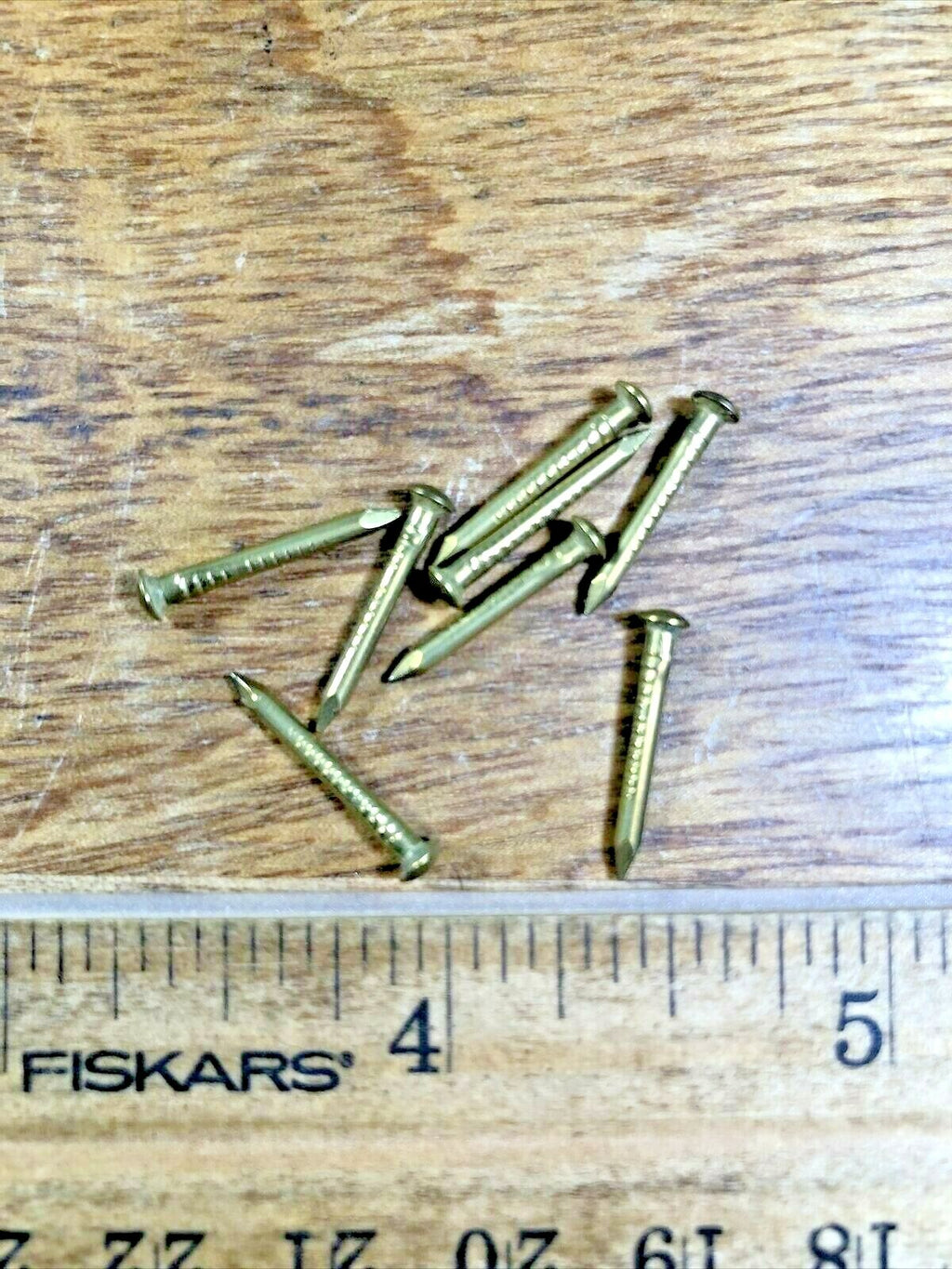 5/8 Inch Brass Clock Case Nails  (Used for Mounting Columns & Ornaments) (K5417)