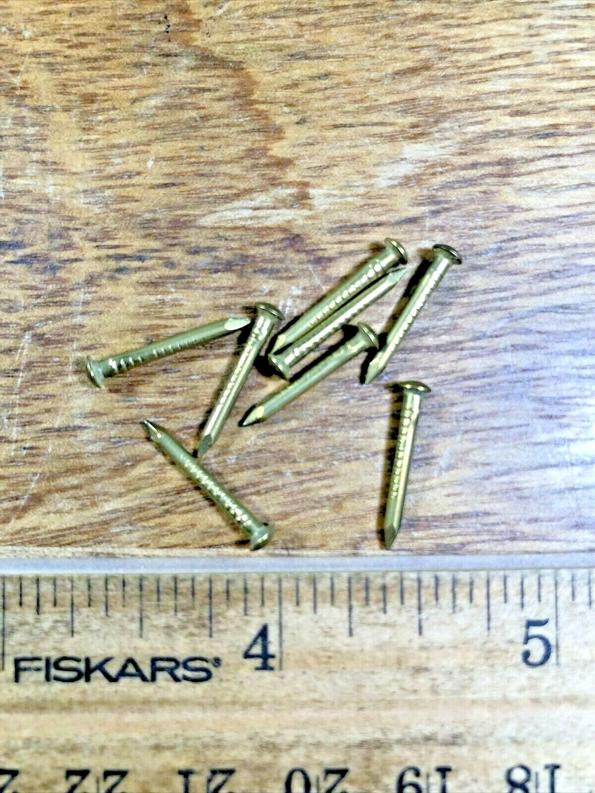 5/8 Inch Brass Clock Case Nails  (Used for Mounting Columns & Ornaments) (K5417)
