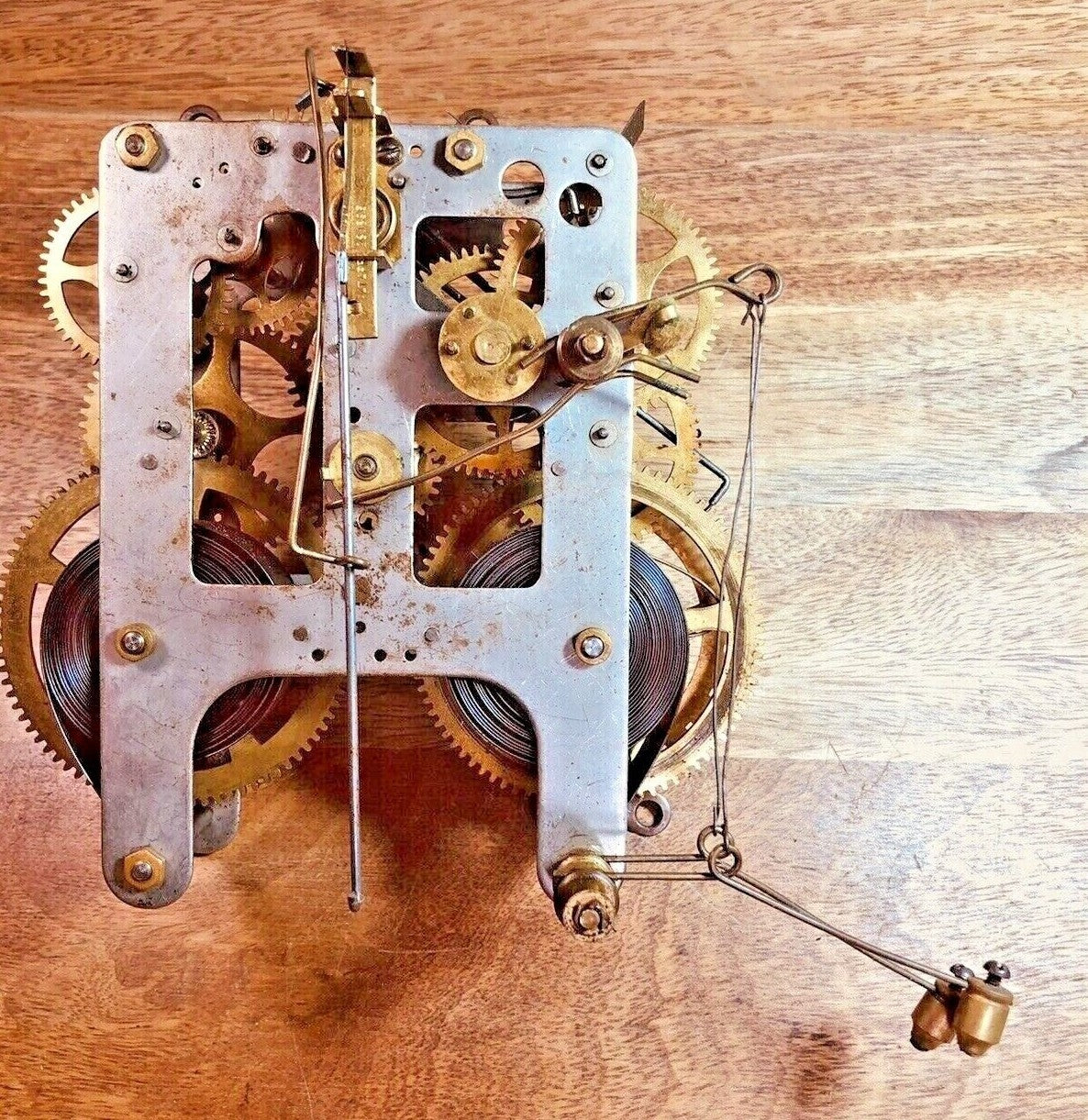Gilbert Clock Movement (Stamped 18) Nut (See Pics to ID Mvmt) (K7281)