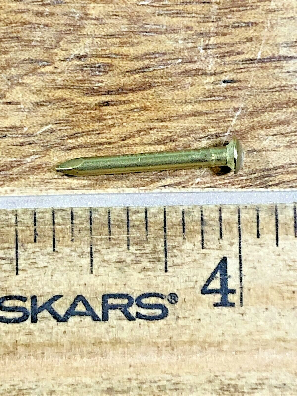5/8 Inch Brass Clock Case Nails  (Used for Mounting Columns & Ornaments) (K5417)