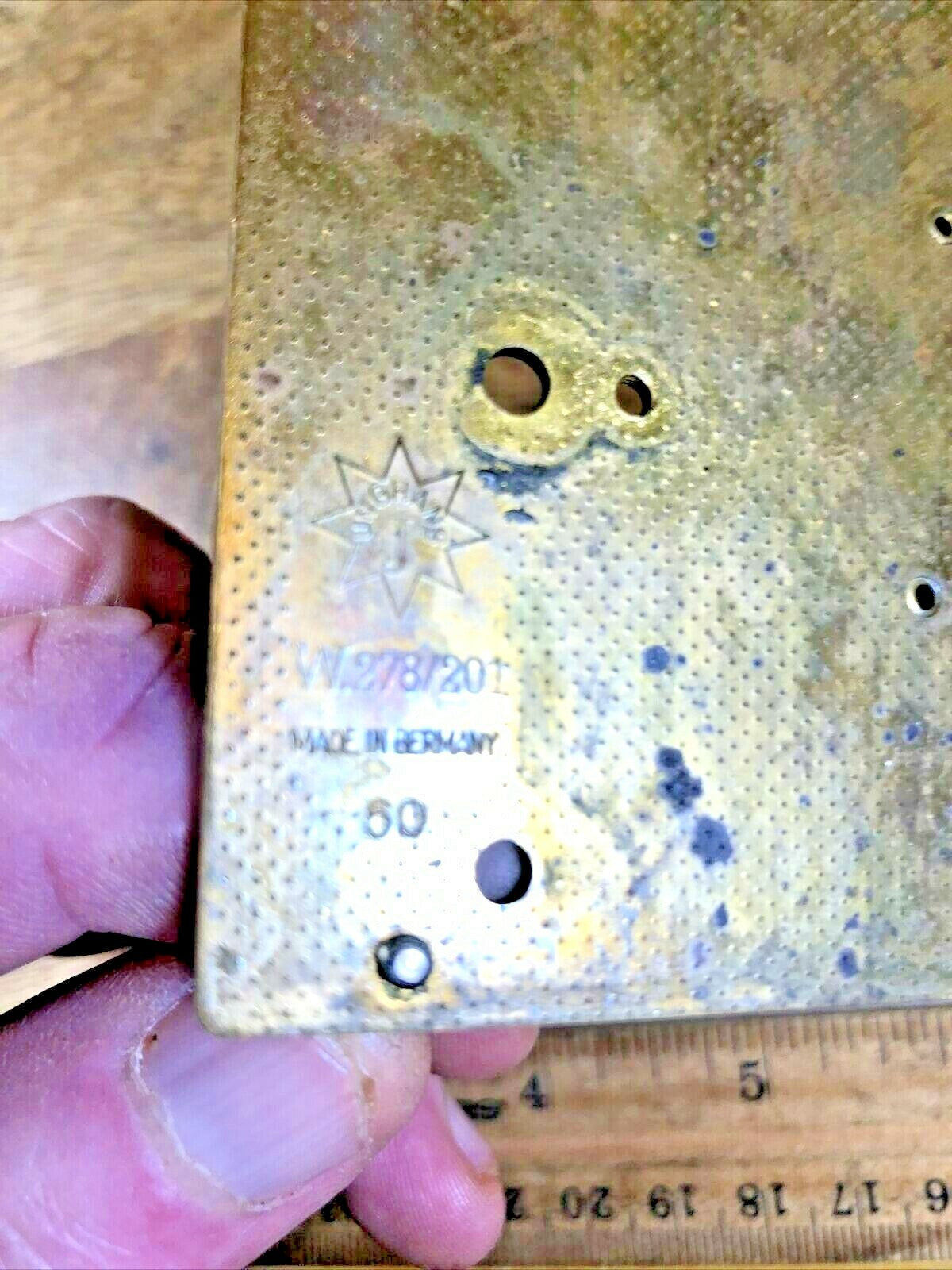Junghans W 278 / 201 Clock Movement Back Plate (K5556)
