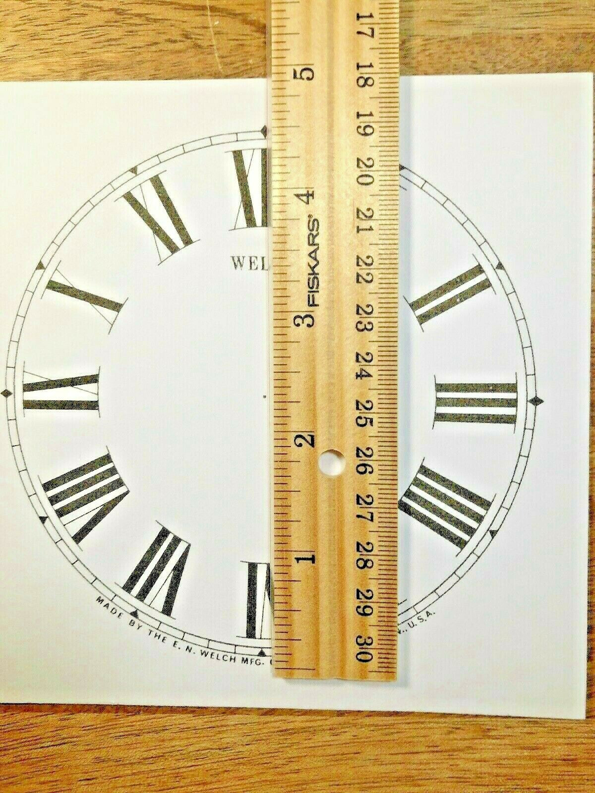 4 1/2" Welch Clock Paper Dial, Roman Numeral            (Lot 189)
