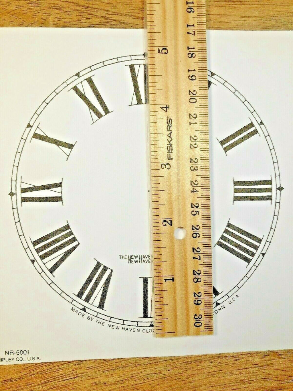 5" New Haven Clock Paper Dial, Roman Numeral             (Lot 181)