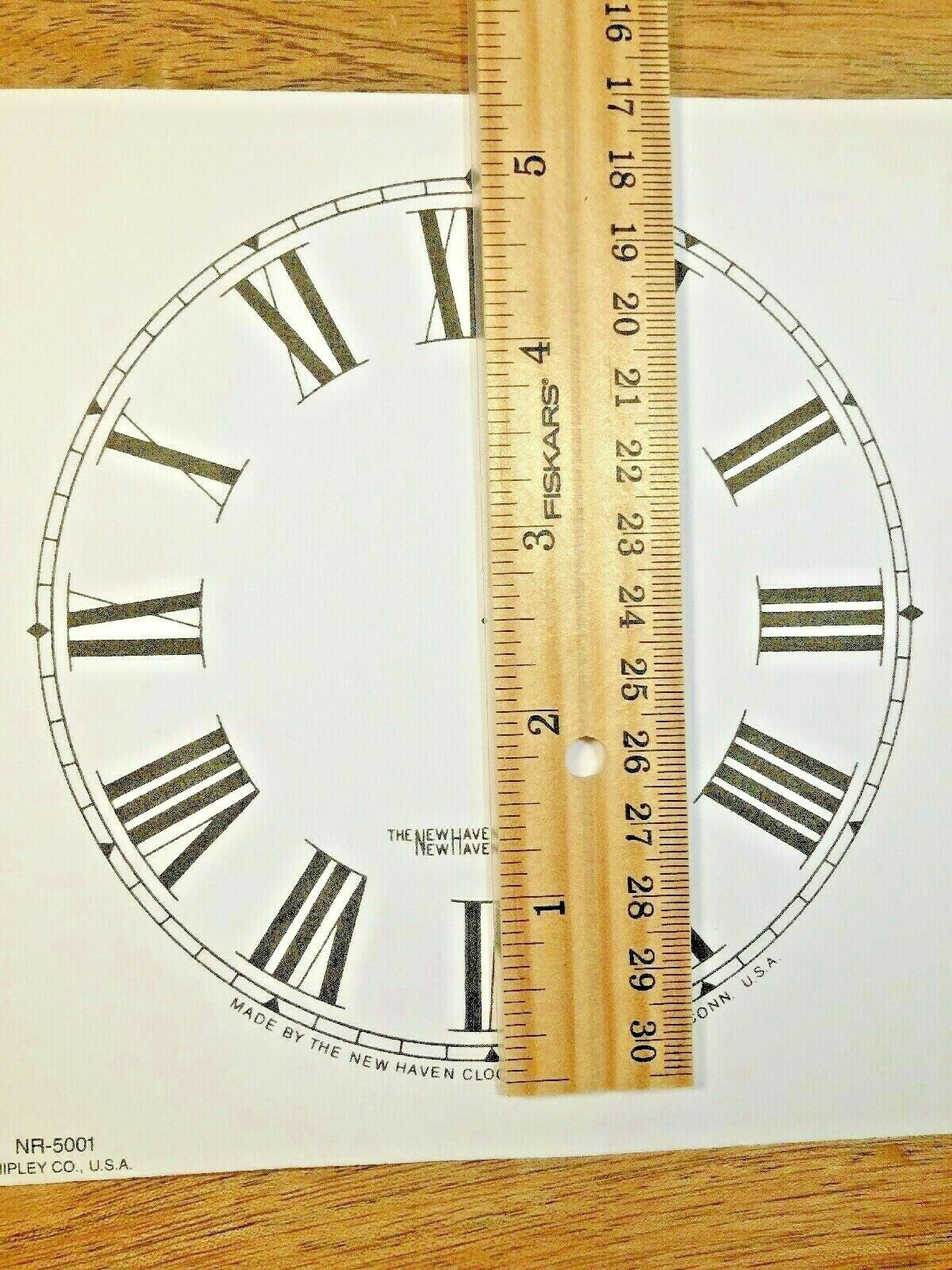 5" New Haven Clock Paper Dial, Roman Numeral             (Lot 181)