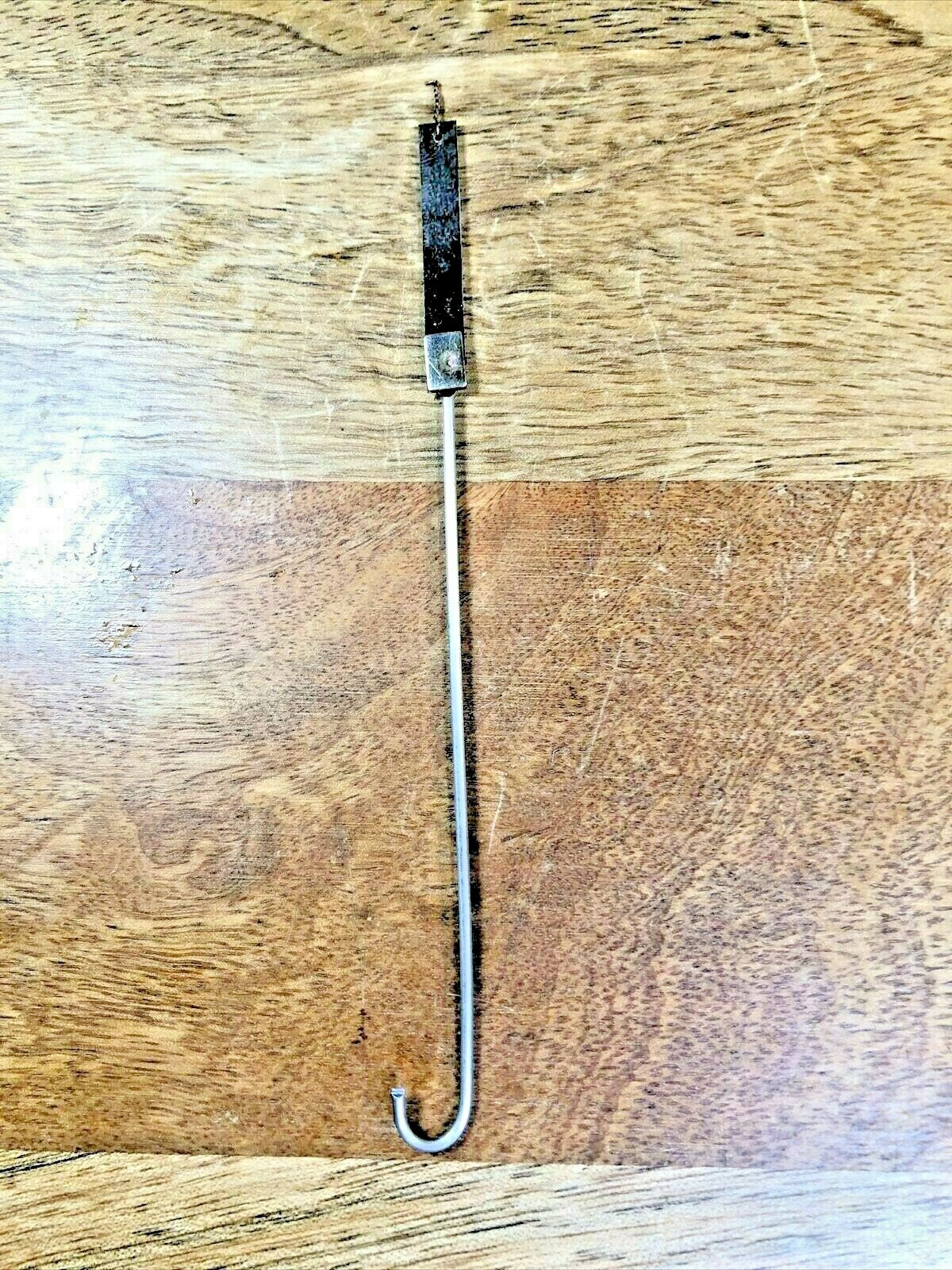 Solid Back Waterbury Clock Movement Pendulum Rod and Spring (See Pics) (K7069)
