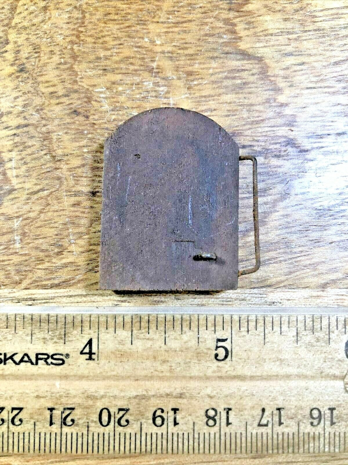Old Cuckoo Clock Door (26.2mm wide X 35.2mm Tall)  (Cuckoo Clock Door Lot K1889)