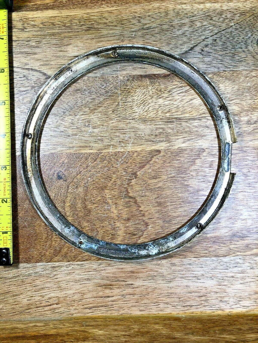 6.51 Inch Dia Metal Clock Dial Pan Trim Ring (Inner Dia 5.58 Inch)   (K9569)