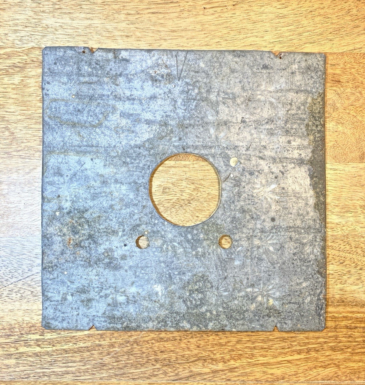 OG Clock Metal Dial Pan (8 1/2 X 8 1/2 Inches) -Vintage Clock Parts LL5379