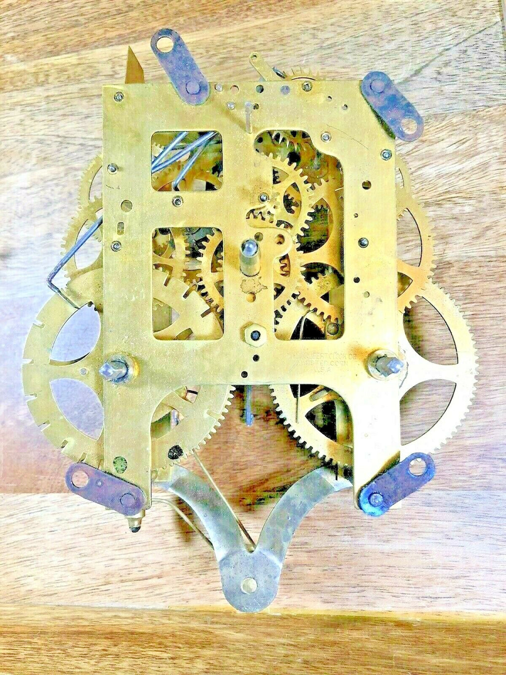 Gilbert 8 Day Clock Movement (Stamped 23)  Strike Side 2nd Wheel      (K5633)