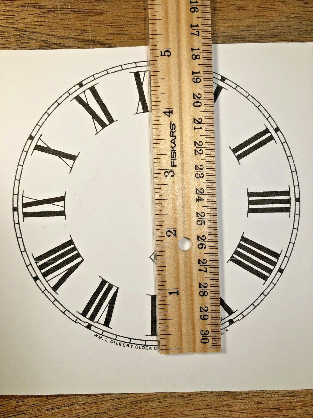 4 7/8" Gilbert Clock Replacement Paper Dial             (Lot141)