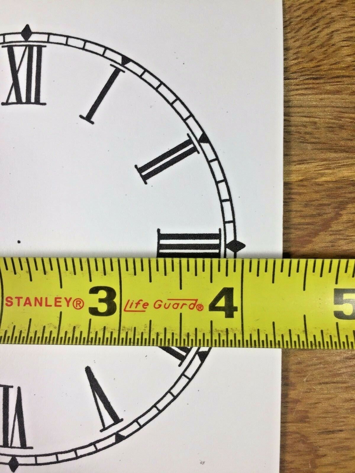 4 INCH PAPER CLOCK DIAL ROMAN NUMERAL (PAPER DIAL LOT 160)