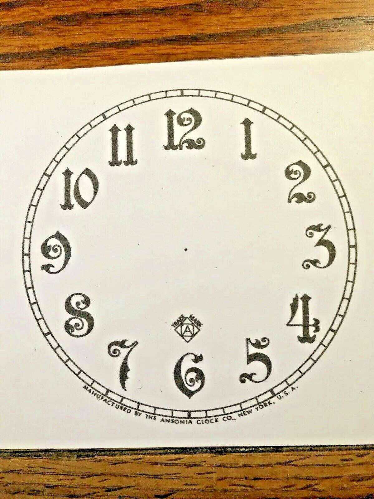 4.5" Ansonia Paper Replacement Clock Dial                      (Lot 155)