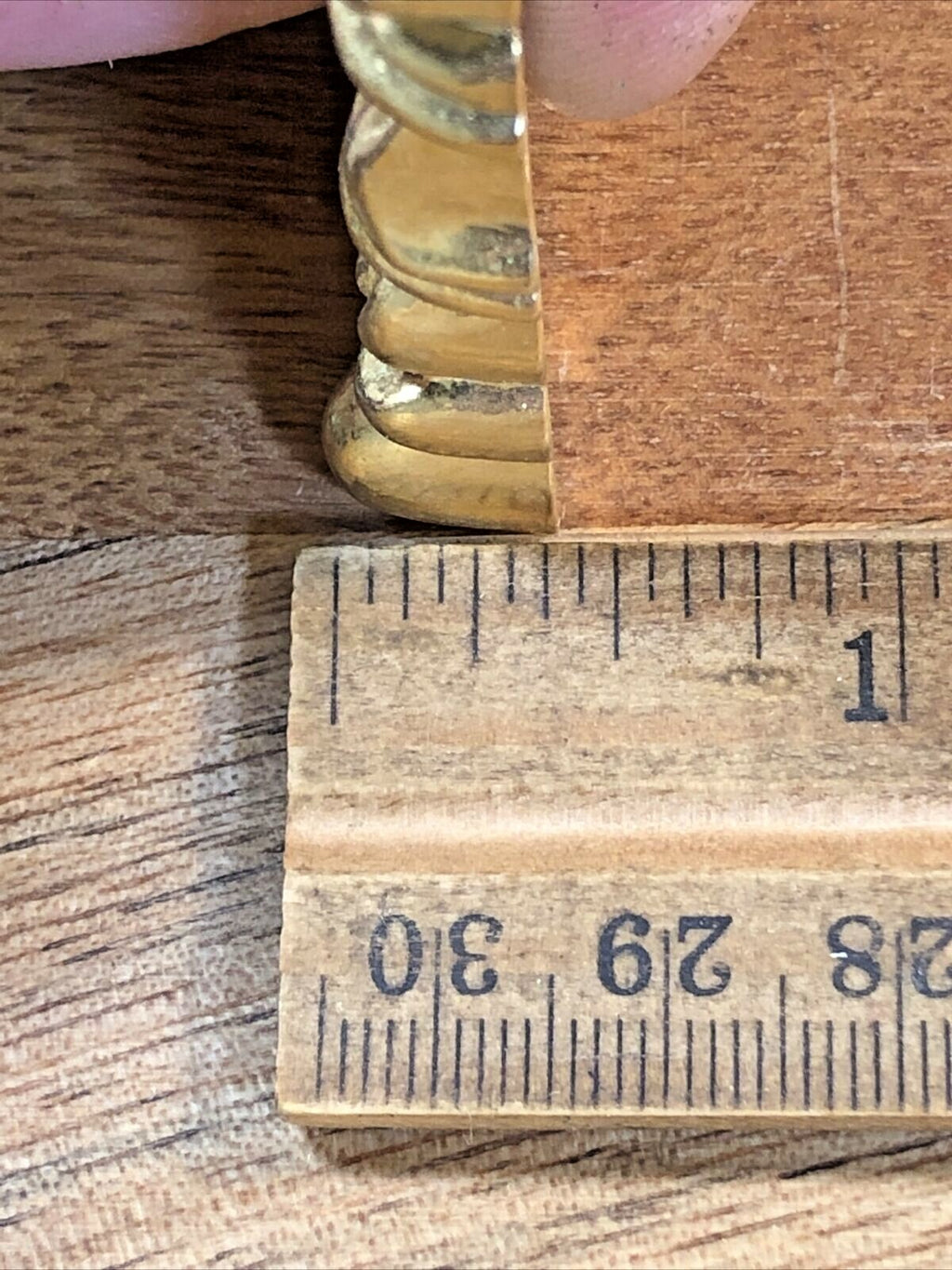 NOS Thick Brass Clock Case Decoration  (K7013)