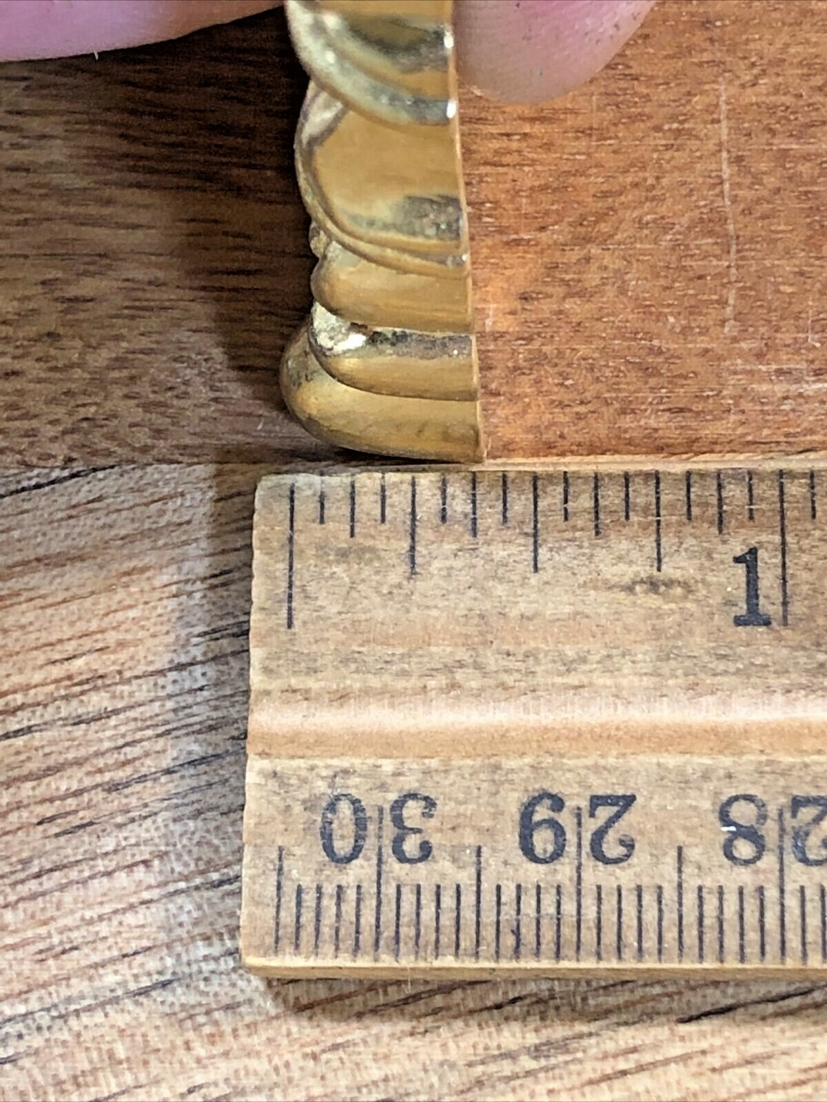 NOS Thick Brass Clock Case Decoration  (K7013)