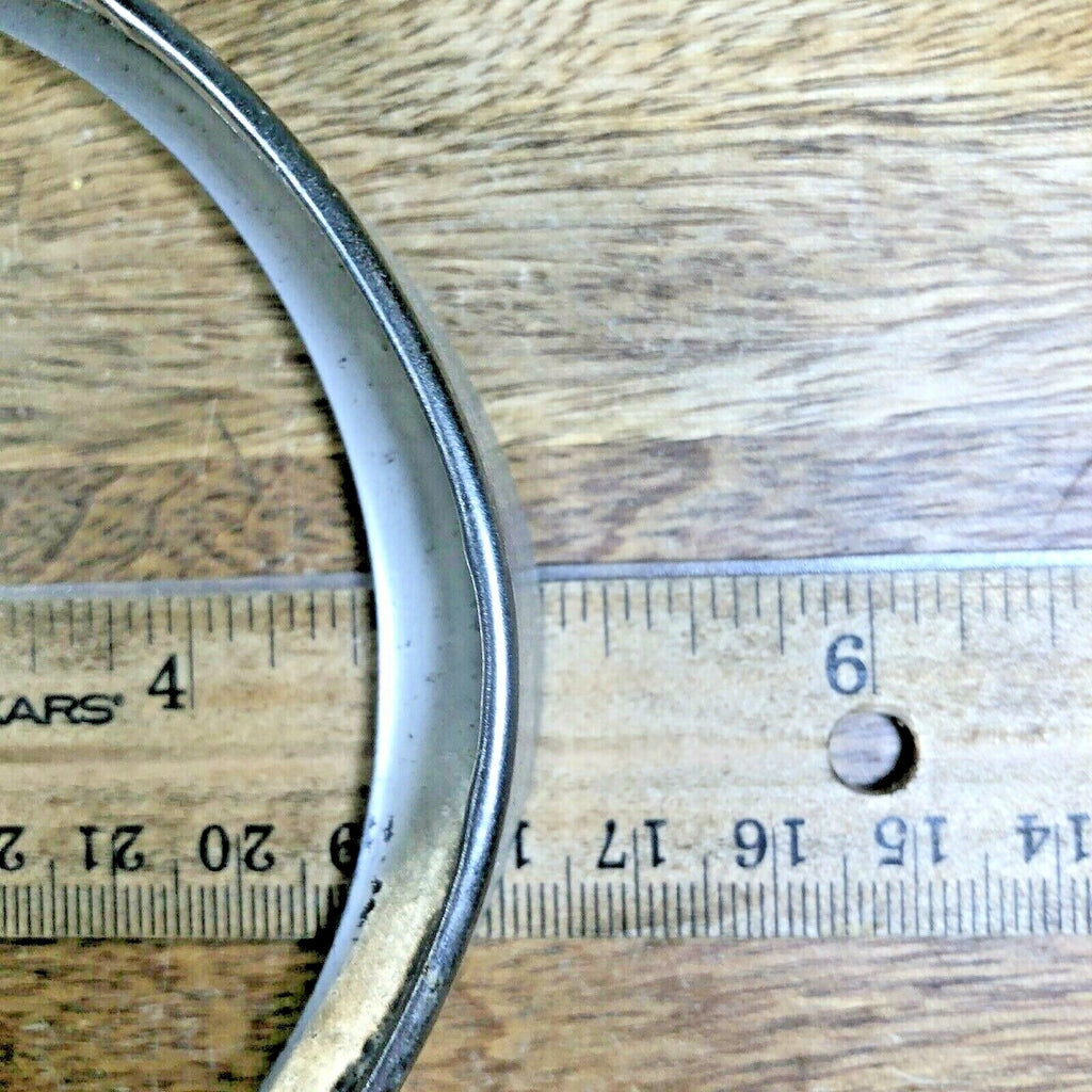 Vintage Oval Clock Dial Trim Ring, Chrome  (K1988)