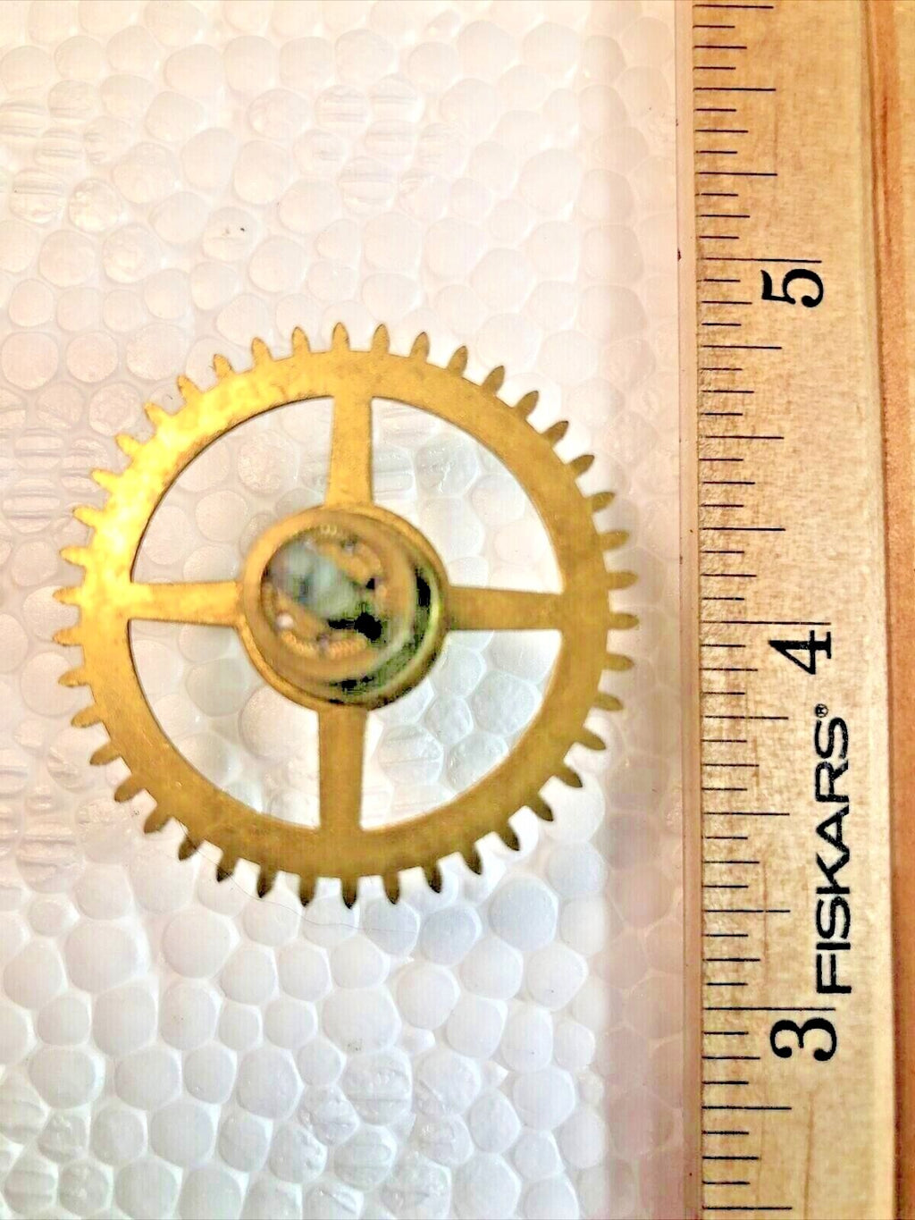 Old Ingraham (Stamped 7 01) Clock Time Side 4th Wheel (See Pics To ID) (K7260)