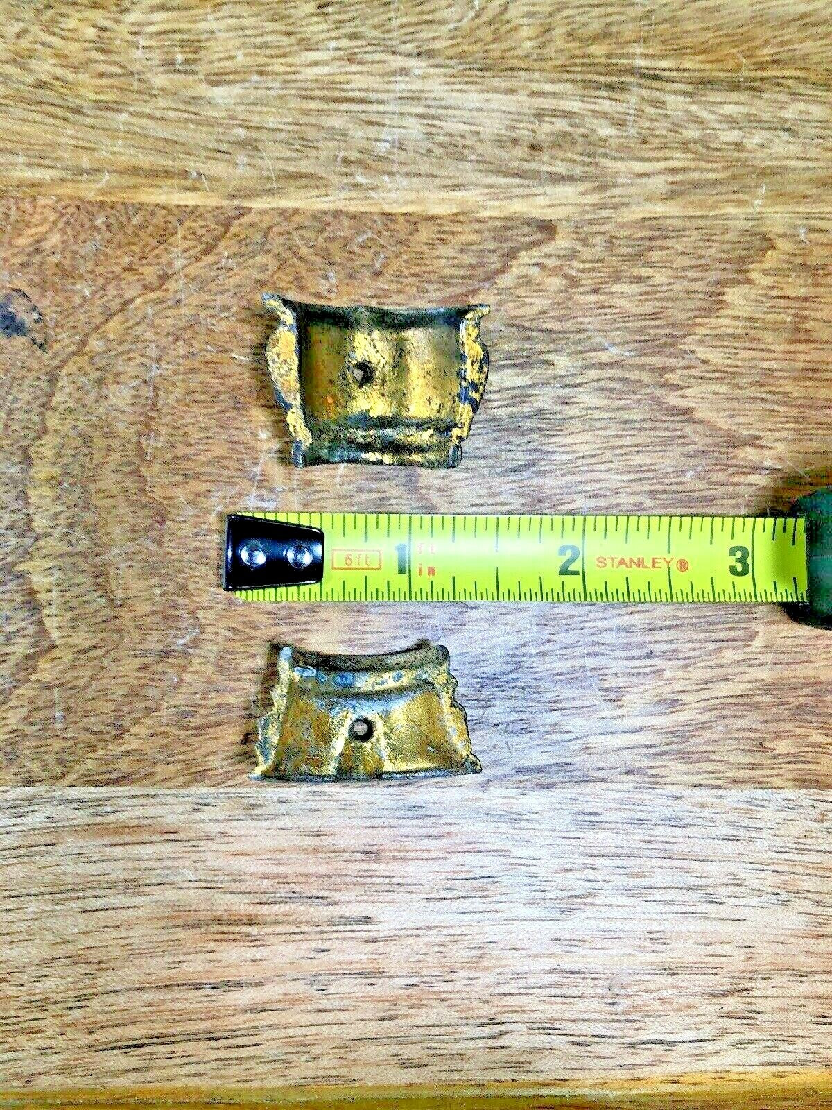 Large Mantle Clock Column Capitol and Base   (K9487)