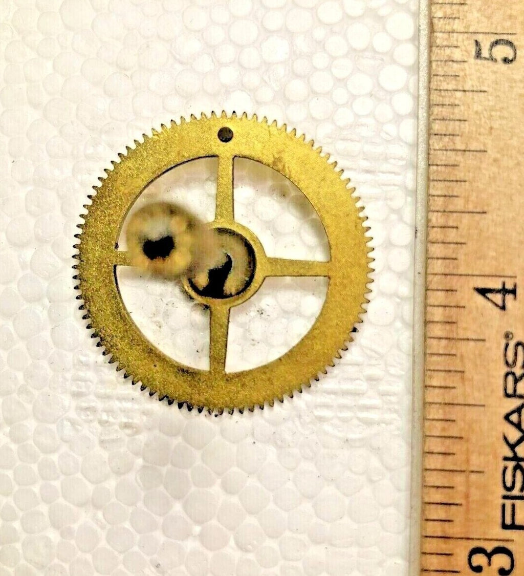 Waterbury "Marvel" Clock Movement Strike Side 4th Wheel  (See Pics To ID)(K7654)