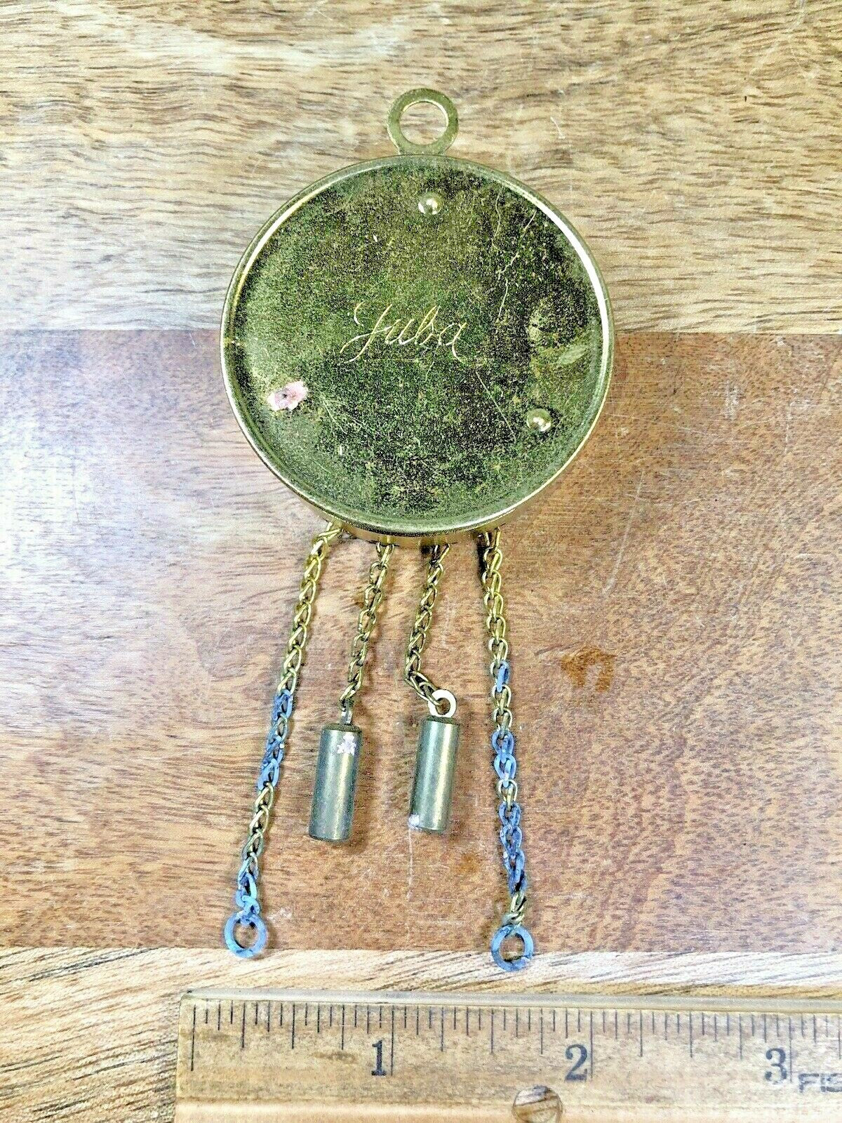 Vintage Small Juba Novelty Clock Movement Can (K6754)
