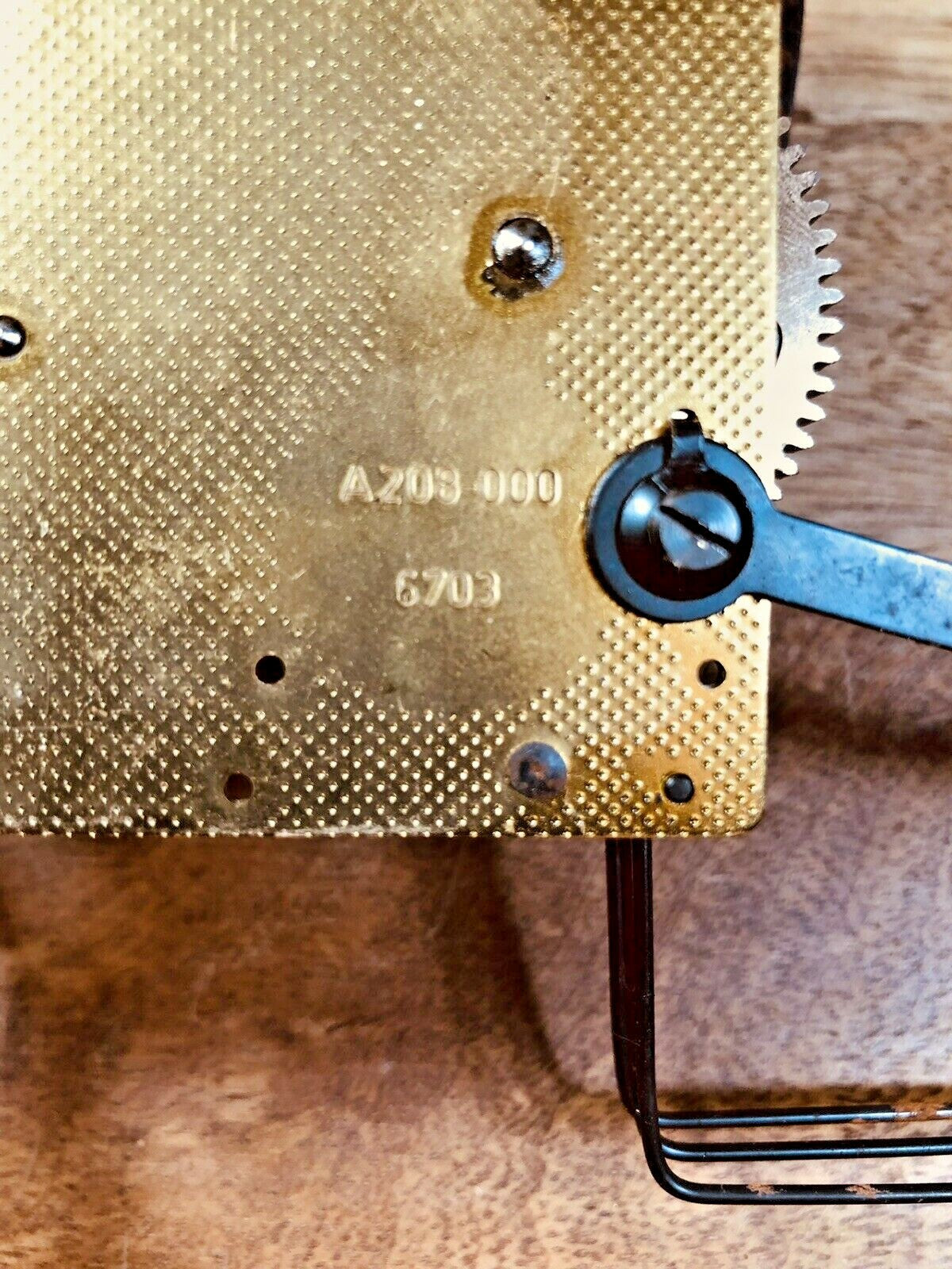 Seth Thomas A208-000 (Hermle 141-031) Clock Movement Time Side 2nd Wheel (K6895)