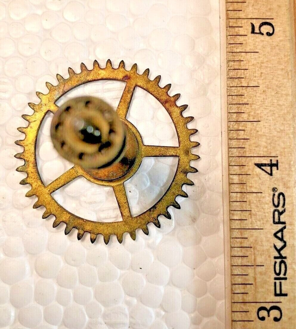 Sessions Clock Movement Time Side 3rd Wheel (See Pics To ID Mvmt)       (K7415)