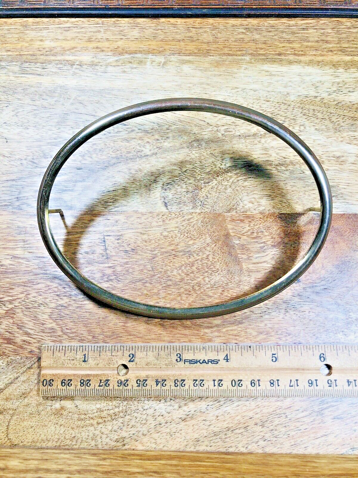 Oval Telechron Clock Dial Trim (No Glass) (6.25 X 4.69 Inches)  (K9697)